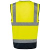 Gilet de sécurité haute visibilité recyclé avec zip unisexe