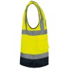 Gilet de sécurité haute visibilité recyclé avec zip unisexe