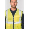 Gilet de sécurité haute visibilité recyclé avec zip unisexe
