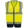 Gilet de sécurité haute visibilité recyclé avec zip unisexe