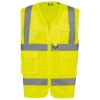 Gilet de sécurité haute visibilité recyclé avec zip unisexe