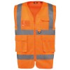 Gilet de sécurité haute visibilité recyclé avec zip unisexe