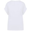 T-shirt écoresponsable manches à revers femme