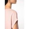 T-shirt écoresponsable manches à revers femme