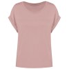 T-shirt écoresponsable manches à revers femme