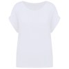 T-shirt écoresponsable manches à revers femme
