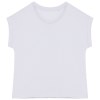 T-shirt écoresponsable manches à revers femme