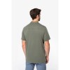 Chemise écoresponsable délavée en jersey manches courtes à col bowling homme