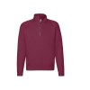 Sweat manches raglan col zippé