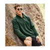 Sweat manches raglan col zippé