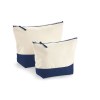 Pochette bicolore en coton