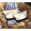 Pochette bicolore en coton