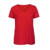 Tee-shirt femme col v en coton bio