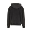 Sweat capuche zippé lourd délavé