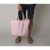 Sac shopping ovale en coton recyclé délavé