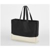 Sac shopping bicolore