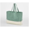 Sac shopping bicolore