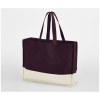 Sac shopping bicolore