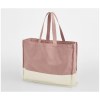 Sac shopping bicolore
