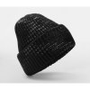 Bonnet tricoté avec zone de marquage