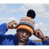 Bonnet avec pompon pour supporters