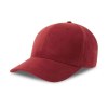 Casquette 6 pans mid visor faux suède