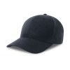 Casquette 6 pans mid visor faux suède