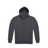 Sweat zippé à capuche unisexe