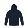 Sweat zippé à capuche unisexe