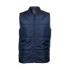 Bodywarmer unisexe avec bord côte au col