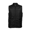 Bodywarmer unisexe avec bord côte au col