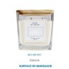 Bougie végétale GRASSE Carré 350g - France Fleur de coton