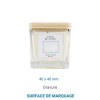 Bougie végétale GRASSE Carré 80g - France Baies givrées