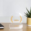 Trophée en plexiglas ROND - France 3 mm