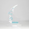 Trophée en plexiglas VIRGULE - France 3 mm