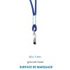 Lanyard Métal 29 - Bleu Foncé
