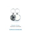 Porte-clé BALLON - Gris Argent