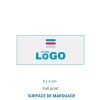 Sticker RECTANGULAIRE blanc (INT/EXT)