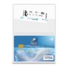 Porte-carte 2 vues en pvc recyclé - PUHT sérigraphie 1 couleur 1 face