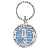 Porte-clés émail premium en zamac recyclé - 40 mm