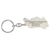 Porte-clés émail premium en zamac recyclé - 45 mm