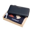 Parure Apolline Marine (portefeuille voyage & foulard)