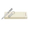 Parure CERRUTI 1881 Chrome (stylo bille & porte-clefs)