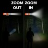 Lampe de poche LED rechargeable 10 W avec fonction zoom 300 lm