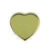 Baume à lèvres plat métallique en forme de cœur