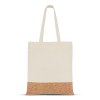 Sac de transport coton &amp; liège 170g/m² 35 x 40cm