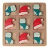 InSideOut Tic-tac-toe de Noël en bois