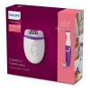 BRP505-Philips Satinelle épilateur compact filaire et tondeuse bikini sans fil