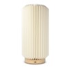 Lampe LED en papier pliable Coollux Aurora Tall sur base en bois, 32cm