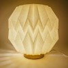 Lampe LED en papier pliable Coollux Luna 25cm, inspirée de l'Origami